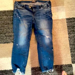 Torrid deconstructed boyfriend jeans